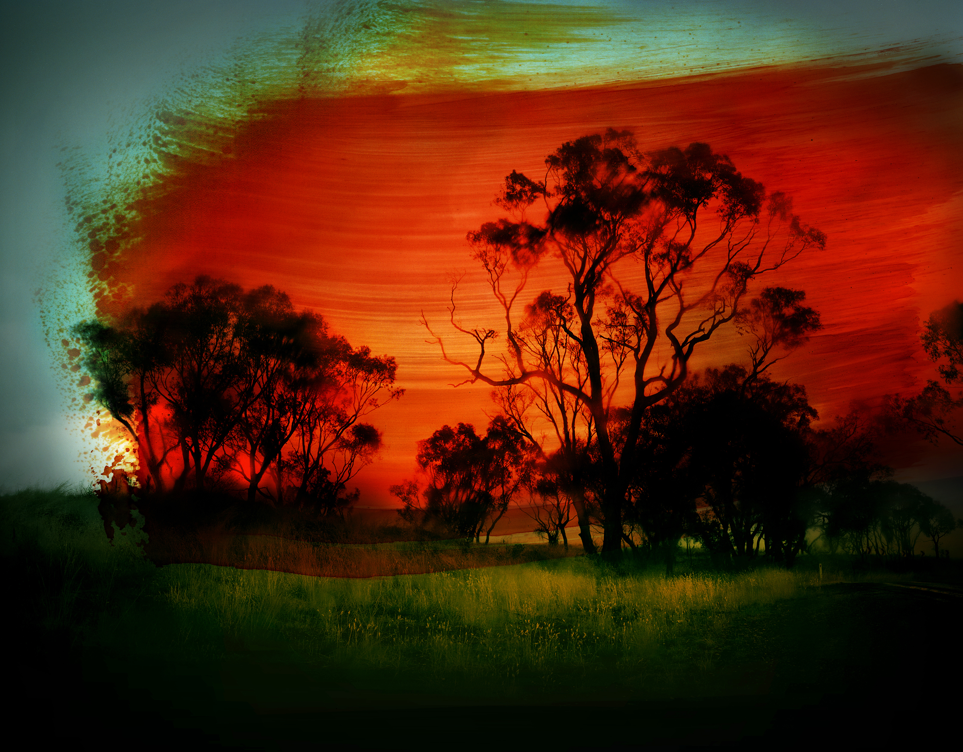 This image is a meditation on the wildfires in the photographer’s home country of Australia that connects its colonial past with its precarious climate future.