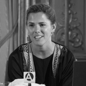 María Ximena Borrazás Cataldo Head Shot BW