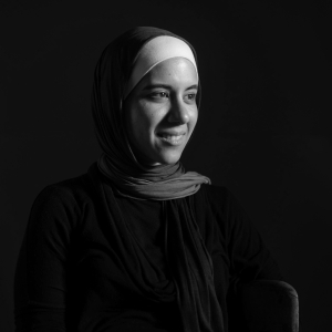 Amina Kadous Head Shot BW
