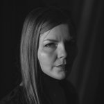Amber Bracken Head Shot BW