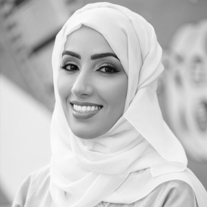 Nahla Al Fahad Head Shot BW
