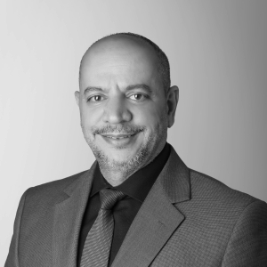 Bassam Elmekkawi Head Shot BW